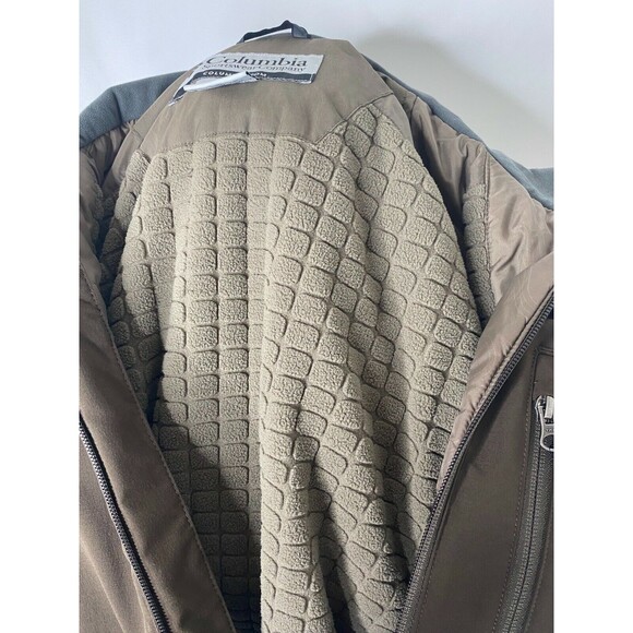 Columbia Sportswear Men’s Jacket Brown Fleece Lined Full Zip Outdoor Size Small - Picture 6 of 8